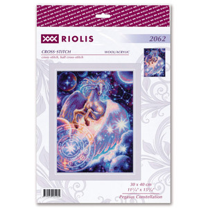 Borduurblad productfoto Borduurpakket Riolis ‘Pegasus Constellation’ 2