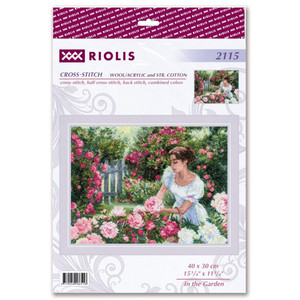 Borduurblad productfoto Borduurpakket Riolis ‘In the Garden’ 2