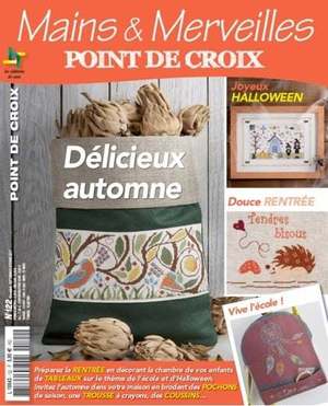 Borduurblad productfoto Tijdschrift Mains & Merveilles - Point de croix nr.122