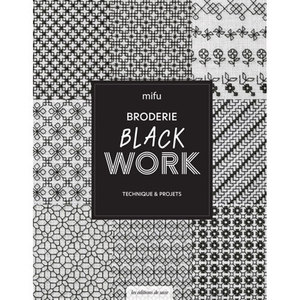 Borduurblad productfoto Broderie Black Work, technique & projets - mifu