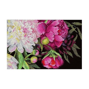 Borduurblad productfoto Borduurpakket MP Studia ‘Royal Peonies’