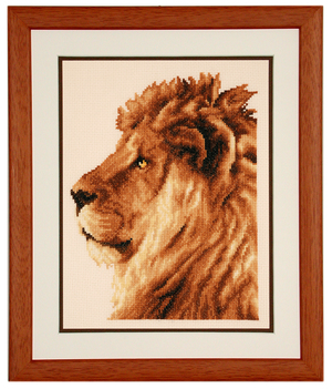 Borduurblad productfoto Patroon Leeuwenkop - Vervaco