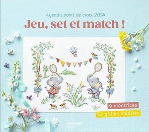 Borduurblad productfoto Mango Borduuragenda 2024 'Jeu, set et match!'