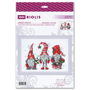 Borduurblad productfoto Borduurpakket Riolis ‘Gnomes’ 2