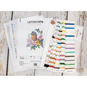 Borduurblad productfoto Borduurpakket Leti Stitch ‘Feathery Wonder’ 2