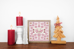 Borduurblad productfoto Patroon December kalender - Loes de Kleuver