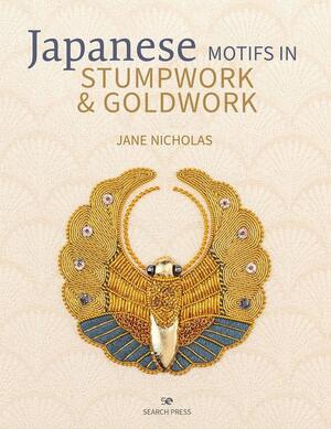 Borduurblad productfoto Boek Japanese motifs in Stumpwork & Goldwork - Jane Nicholas