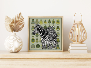 Borduurblad productfoto Patroon Unieke zebra - Loes de Kleuver 2