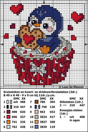 Borduurblad productfoto Patroon 'Valentijn' 2