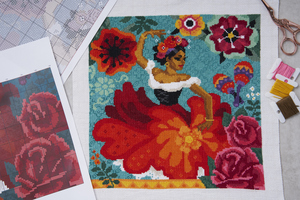 Borduurblad productfoto Patroon Mexicaanse danseres - Anchor