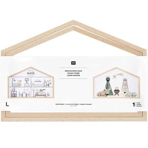 Borduurblad productfoto RICO DESIGN FRAME 'WIDE HOUSE' LARGE