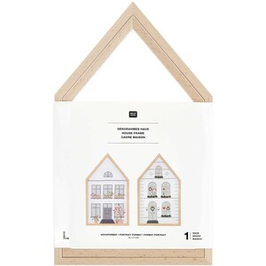 Borduurblad productfoto RICO DESIGN FRAME ‘HOUSE’ LARGE