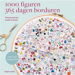 Borduurblad productfoto Boek 1000 figuren - 365 dagen borduren- Steph Arnold