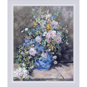 Borduurblad productfoto Borduurpakket Riolis ‘Lenteboeket Renoir’