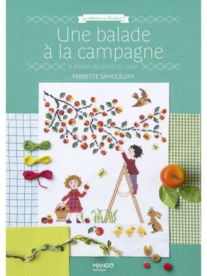 Borduurblad productfoto Boek Une Balade à la Campagne à Broder au Point de Croix