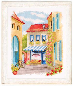 Borduurblad productfoto Patroon Mooi Straatje - Vervaco