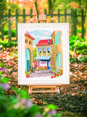 Borduurblad productfoto Patroon Mooi Straatje - Vervaco 2