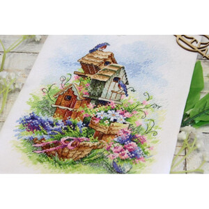 Borduurblad productfoto Borduurpakket MP Studia ‘Funny Neighbors’ 2
