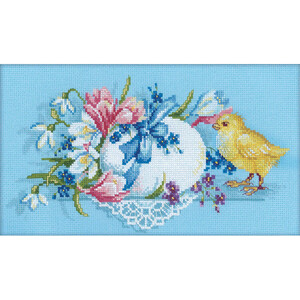 Borduurblad productfoto Borduurpakket RTO ‘Easter Present’