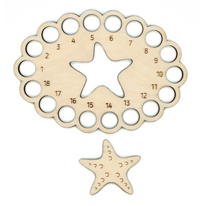 Borduurblad productfoto Mouline organizer ‘Starfish’
