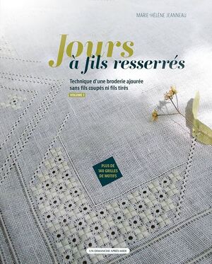 Borduurblad productfoto Boek Jours a fils resserres technique d’une broderie ajouree