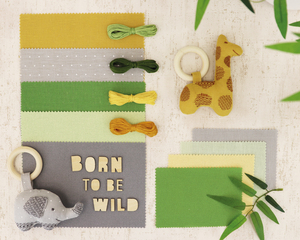 Borduurblad productfoto Patroon Giraffe Rammelaar of Bijtring - Zweigart 2