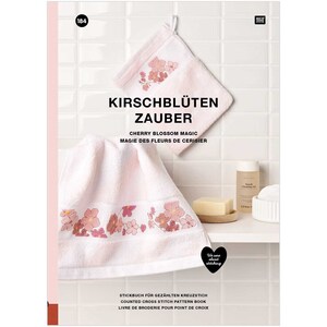 Borduurblad productfoto BOEK RICO DESIGN 'KIRSCHBLUTEN ZAUBER' 184