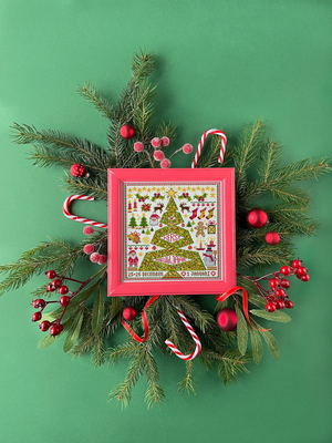 Borduurblad productfoto Patroon Kerst Sampler - Loes de Kleuver 2