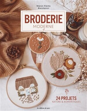 Borduurblad productfoto Boek Broderie Moderne 24 Projets Nature & Romantiques - Manon Klerks