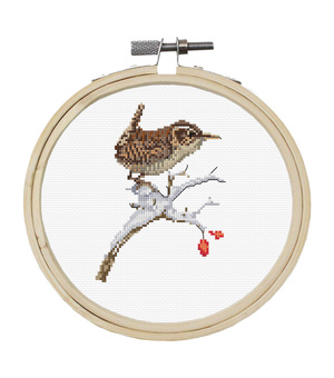 Borduurblad productfoto Patroon Winterkoninkje - Thea Gouverneur 2