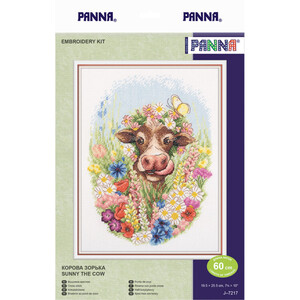 Borduurblad productfoto Borduurpakket Panna ‘Sunny the Cow’ 2