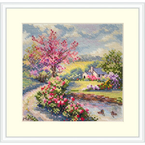 Borduurblad productfoto Borduurpakket Merejka ‘Spring’