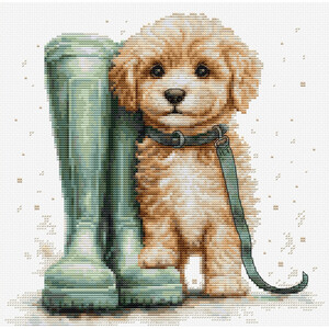 Borduurblad productfoto Borduurpakket Luca-S ‘For a Walk’