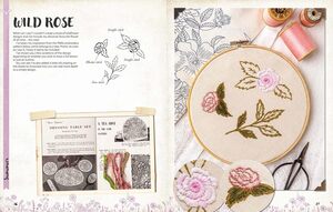 Borduurblad productfoto Boek A Love of Cloth & Thread: Among the Wildflowers - Tilly Rose 2
