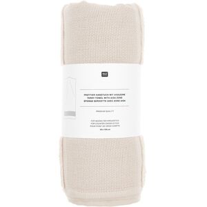 Borduurblad productfoto Rico Design Handdoek van biologisch katoen - light beige 2