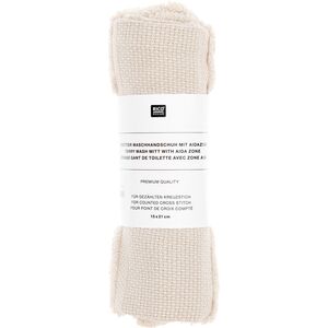 Borduurblad productfoto Rico Design Washandje van biologisch katoen - light beige 2