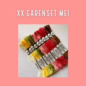 Borduurblad productfoto XX Garenset Mei