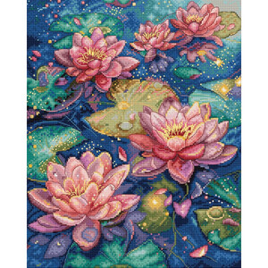 Borduurblad productfoto Borduurpakket Leti Stitch ‘Water Lily’