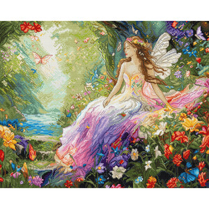 Borduurblad productfoto Borduurpakket Leti Stitch ‘Enchanted Spring’
