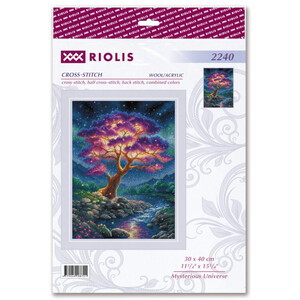 Borduurblad productfoto Borduurpakket Riolis ‘Mysterious Universe’ 2