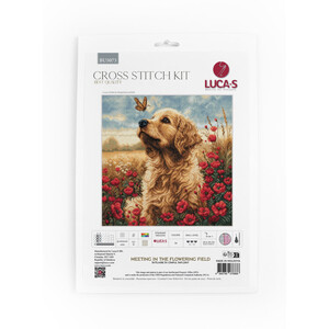 Borduurblad productfoto Borduurpakket Luca-S ‘Meeting in the Flowering Field’ 2