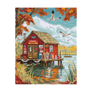 Borduurblad productfoto Borduurpakket Leti Stitch ‘Early Autumn’