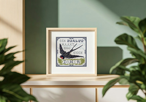 Borduurblad productfoto Patroon Zwaluw - Loes de Kleuver