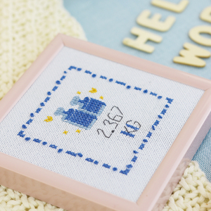 Borduurblad productfoto Patroon Geboortetegel Baby - Zweigart 2