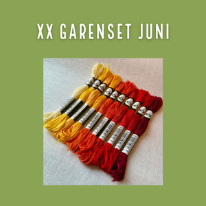 Borduurblad productfoto XX Garenset Juni