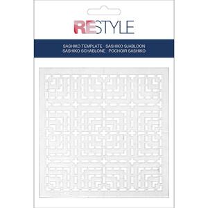 Borduurblad productfoto ReStyle Sashiko sjabloon vierkanten
