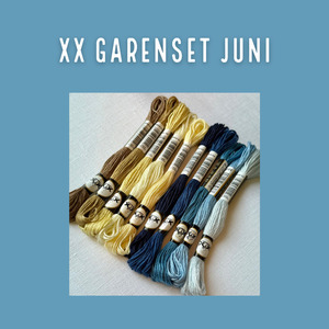 Borduurblad productfoto XX Garenset Juli