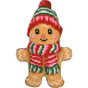 Borduurblad productfoto Borduurpakket Vervaco Kussen - Gingerbread