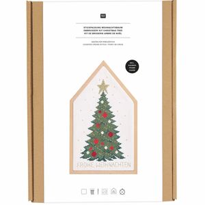 Borduurblad productfoto Borduurpakket Rico Design – Christmas Tree 2