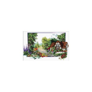 Borduurblad productfoto Borduurpakket Needleart World – English Cottage Stream 2